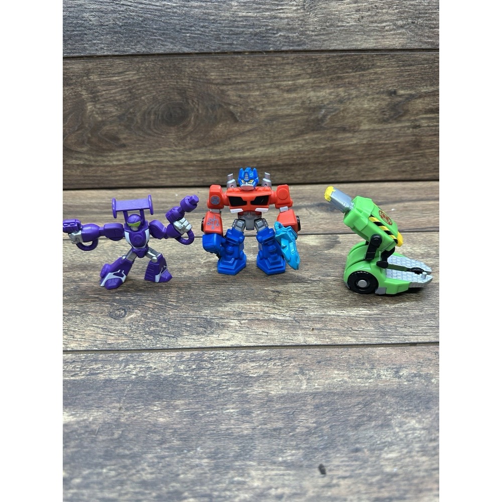 Transformers Rescue Bots, Optimus Prime And More.‎ Lot Of 3 Toys.